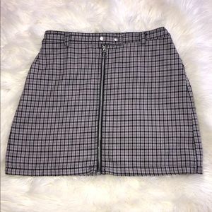 Lavender plaid skirt